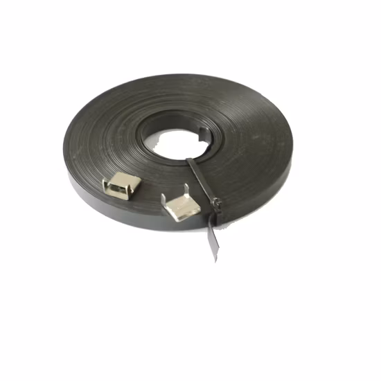 5/8 Inch Stainless Steel Banding in Plastic Tote